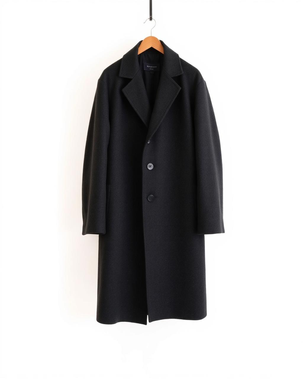 Wool Overcoat — Charcoal